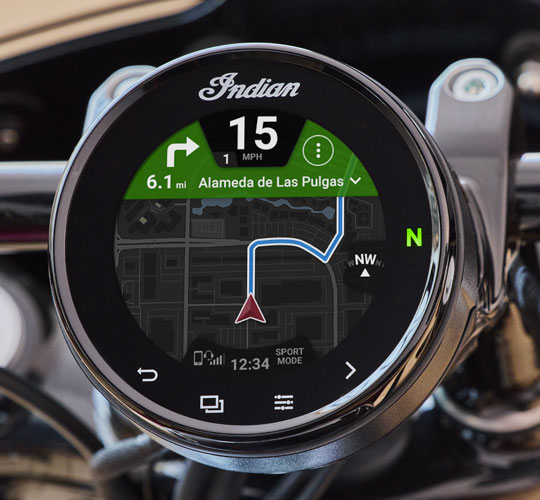 Ecrã tátil Ride Command de 4”